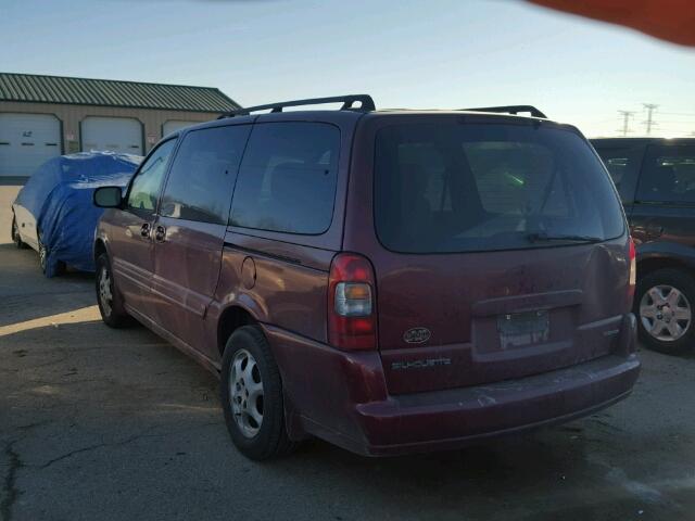 1GHDX03E54D214060 - 2004 OLDSMOBILE SILHOUETTE MAROON photo 3