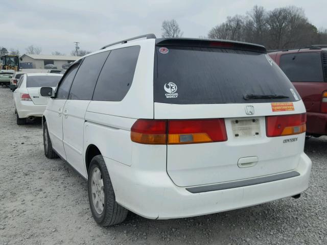 2HKRL18962H523679 - 2002 HONDA ODYSSEY EX WHITE photo 3