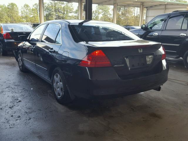 1HGCM56476A148045 - 2006 HONDA ACCORD LX BLACK photo 3