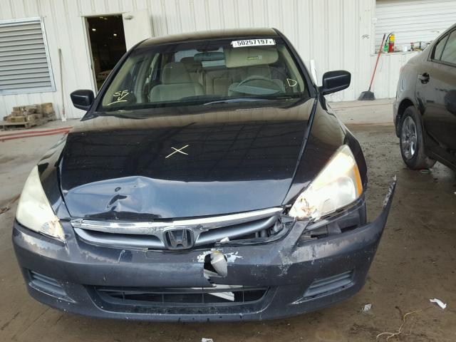 1HGCM56476A148045 - 2006 HONDA ACCORD LX BLACK photo 9