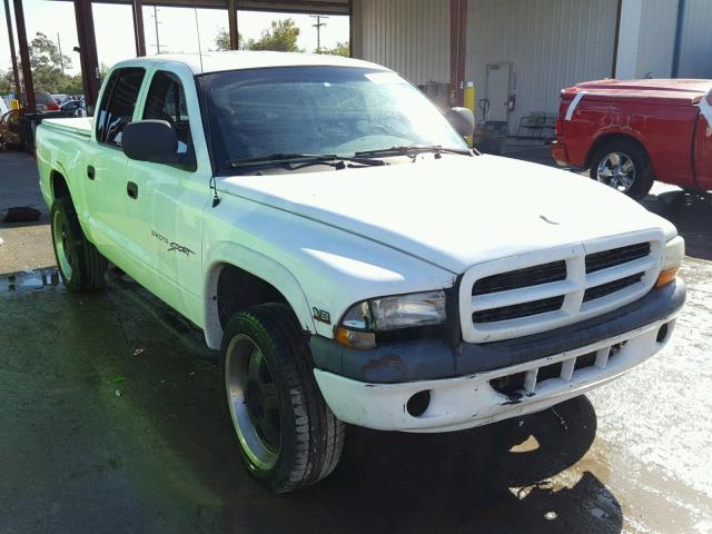 1B7HG2AZ2YS714297 - 2000 DODGE DAKOTA QUA WHITE photo 1