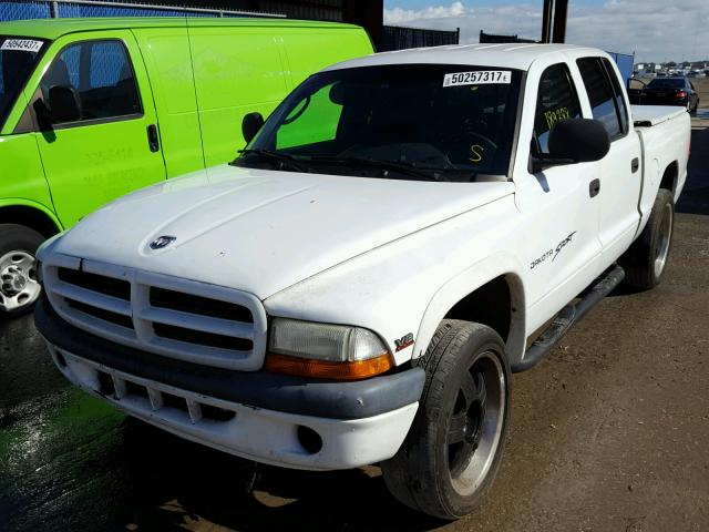 1B7HG2AZ2YS714297 - 2000 DODGE DAKOTA QUA WHITE photo 2