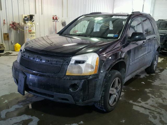 2CNDL43F786293541 - 2008 CHEVROLET EQUINOX LT BLACK photo 2