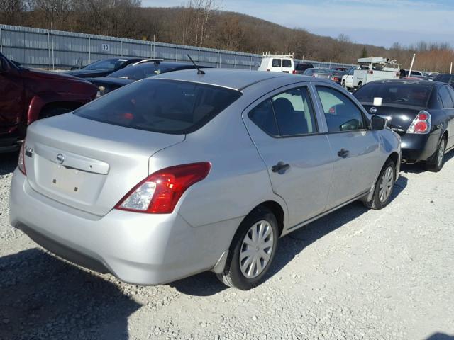 3N1CN7AP4GL918093 - 2016 NISSAN VERSA S SILVER photo 4