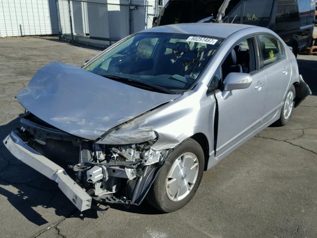 JHMFA36268S014422 - 2008 HONDA CIVIC HYBR SILVER photo 2