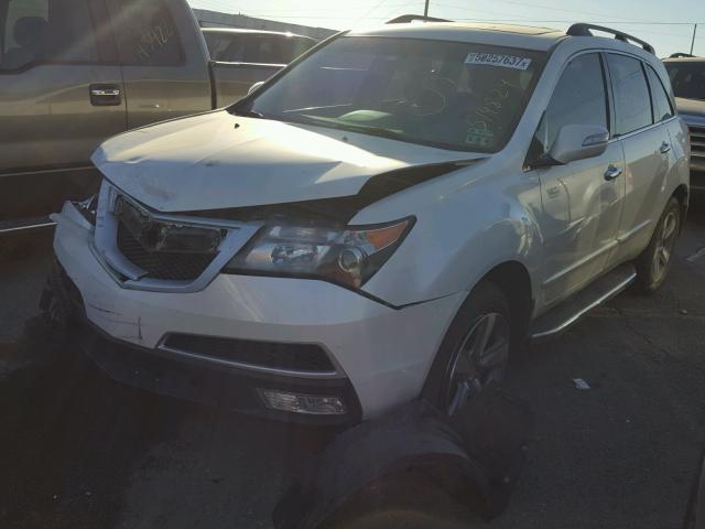 2HNYD2H42BH514824 - 2011 ACURA MDX TECHNO WHITE photo 2