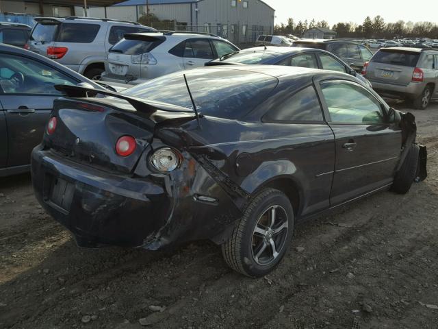 1G1AK15FX77279713 - 2007 CHEVROLET COBALT LS BLACK photo 4