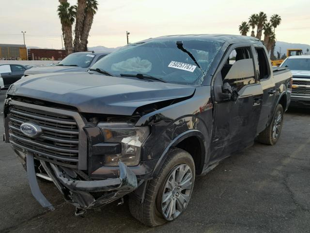 1FTEW1EG7GFD55982 - 2016 FORD F150 SUPER BLACK photo 2