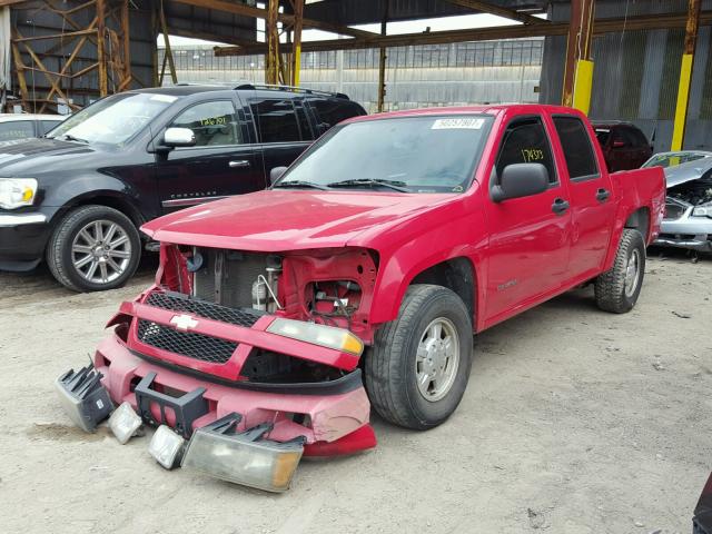 1GCCS138858239285 - 2005 CHEVROLET COLORADO RED photo 2