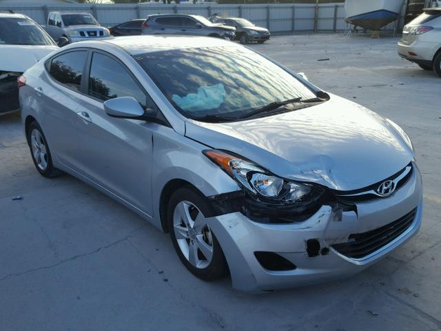 5NPDH4AE9DH416021 - 2013 HYUNDAI ELANTRA GL SILVER photo 1