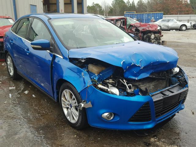 1FAHP3H26CL105608 - 2012 FORD FOCUS SEL BLUE photo 1