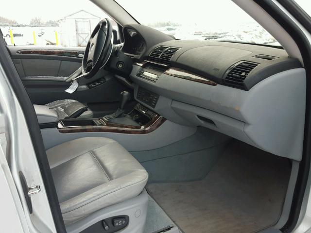 5UXFA53542LP31056 - 2002 BMW X5 3.0I SILVER photo 5