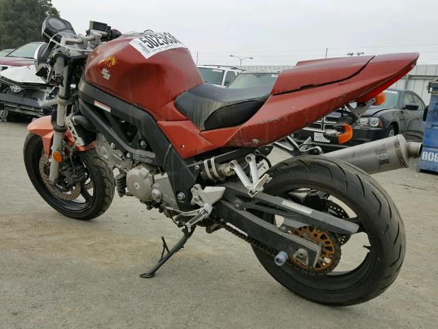 JS1VP53AX62106613 - 2006 SUZUKI SV650 RED photo 3