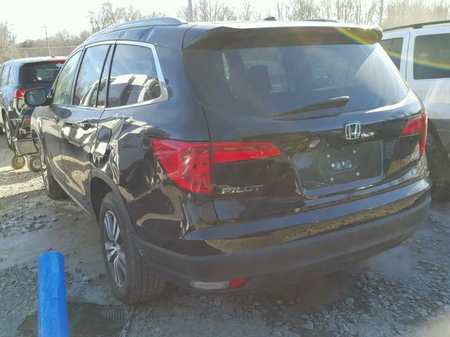 5FNYF6H75GB073947 - 2016 HONDA PILOT EXLN BLACK photo 3