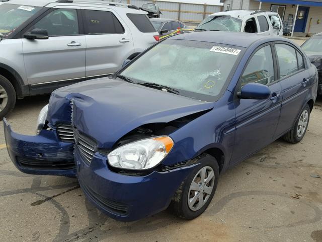 KMHCN4AC1AU424839 - 2010 HYUNDAI ACCENT GLS BLUE photo 2