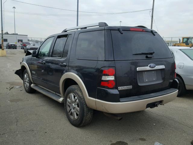 1FMEU74E47UB51057 - 2007 FORD EXPLORER E BLACK photo 3