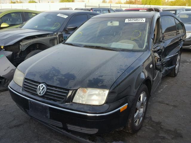 3VWSE69M14M023757 - 2004 VOLKSWAGEN JETTA GLS BLACK photo 2