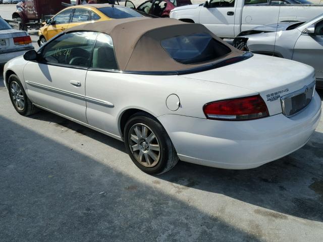 1C3EL65R24N414384 - 2004 CHRYSLER SEBRING LI WHITE photo 3