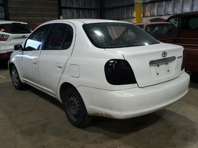 JTDBT123830288464 - 2003 TOYOTA ECHO WHITE photo 3