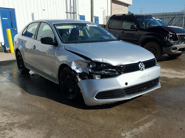 3VW2K7AJ1CM392486 - 2012 VOLKSWAGEN JETTA BASE ვერცხლისფერი ფოტო 1