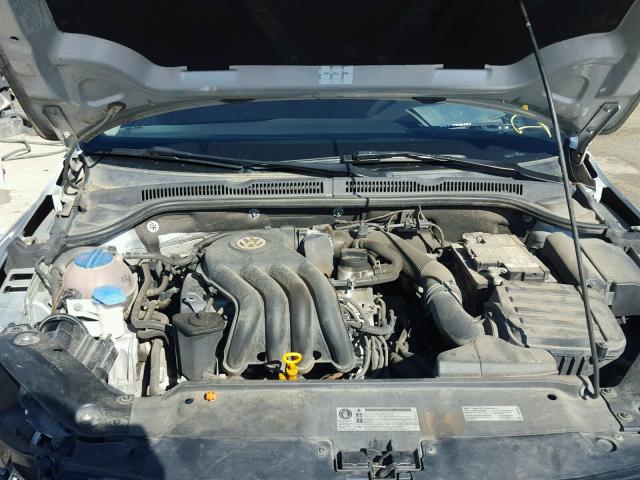 3VW2K7AJ1CM392486 - 2012 VOLKSWAGEN JETTA BASE ვერცხლისფერი ფოტო 7