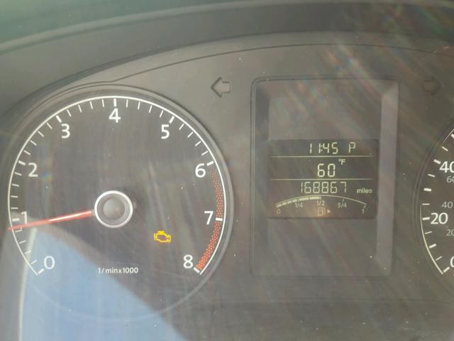 3VW2K7AJ1CM392486 - 2012 VOLKSWAGEN JETTA BASE ვერცხლისფერი ფოტო 8