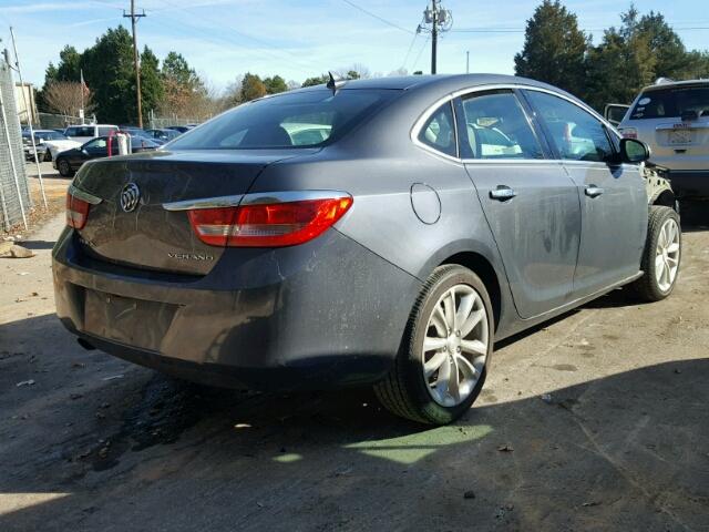 1G4PP5SK7D4130633 - 2013 BUICK VERANO GRAY photo 4