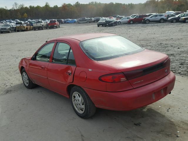 3FAFP13P61R121028 - 2001 FORD ESCORT RED photo 3