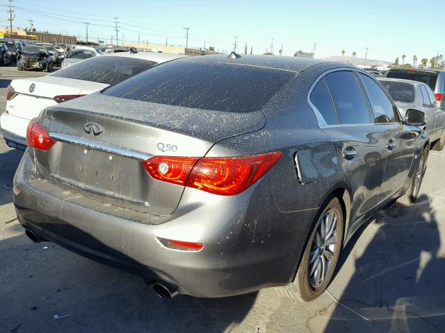 JN1CV7AP8HM641813 - 2017 INFINITI Q50 BASE Сірий фото 4