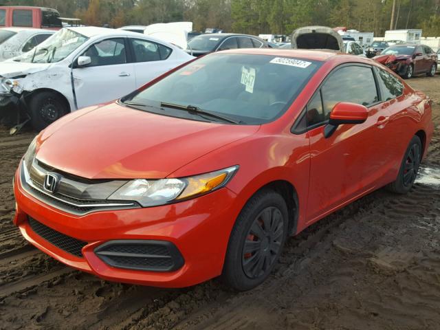 2HGFG3B59EH511761 - 2014 HONDA CIVIC LX RED photo 2