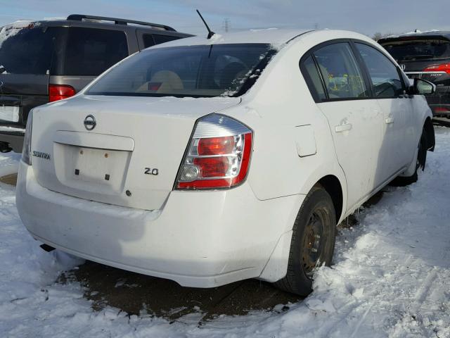 3N1AB61E17L678512 - 2007 NISSAN SENTRA 2.0 WHITE photo 4