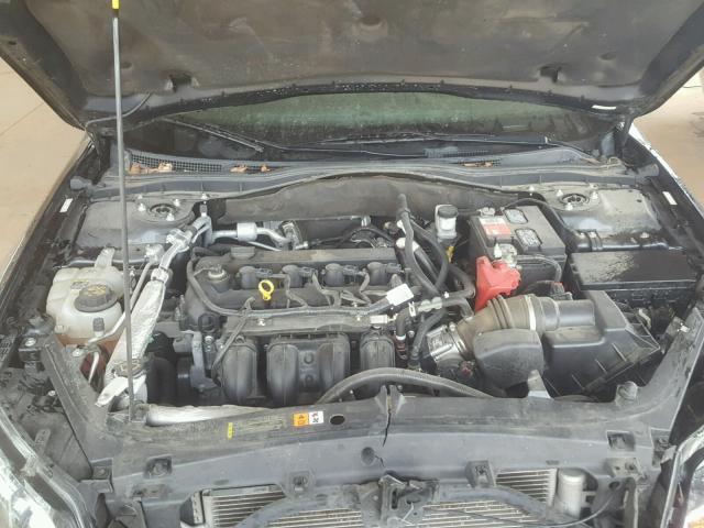 3FAHP0HA8CR235204 - 2012 FORD FUSION SE BLACK photo 7