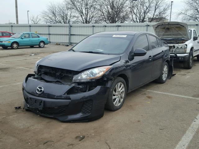 JM1BL1V77C1629202 - 2012 MAZDA 3 I BLACK photo 2