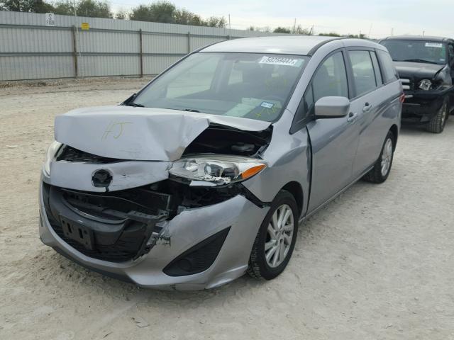 JM1CW2BLXC0111481 - 2012 MAZDA 5 GRAY photo 2