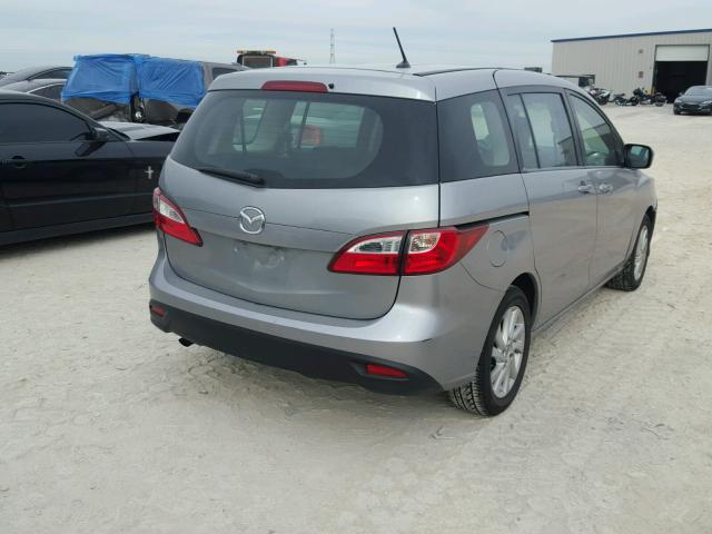 JM1CW2BLXC0111481 - 2012 MAZDA 5 GRAY photo 4