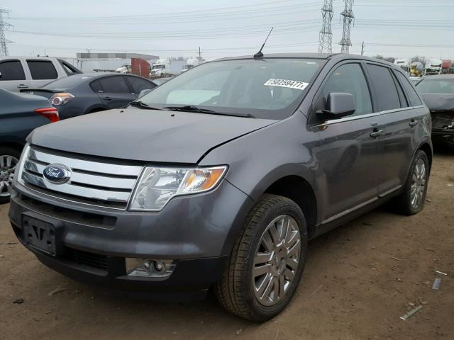 2FMDK4KC2ABA27593 - 2010 FORD EDGE LIMIT GRAY photo 2