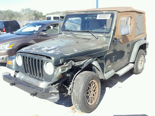 1J4FY29P1VP418137 - 1997 JEEP WRANGLER / GREEN photo 2