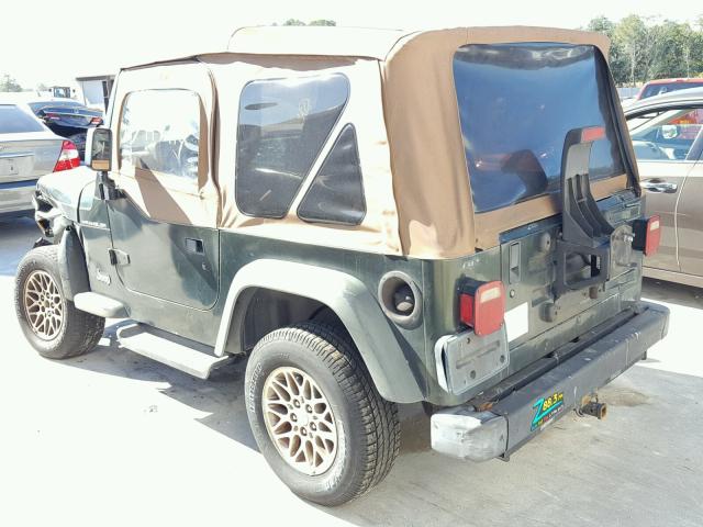 1J4FY29P1VP418137 - 1997 JEEP WRANGLER / GREEN photo 3