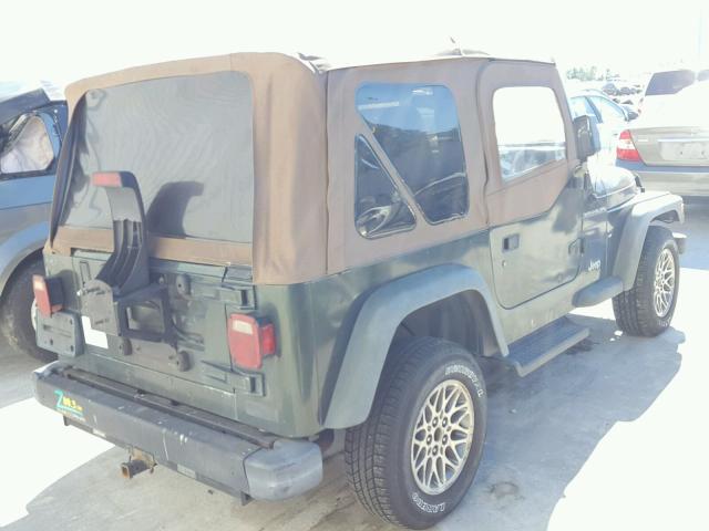 1J4FY29P1VP418137 - 1997 JEEP WRANGLER / GREEN photo 4