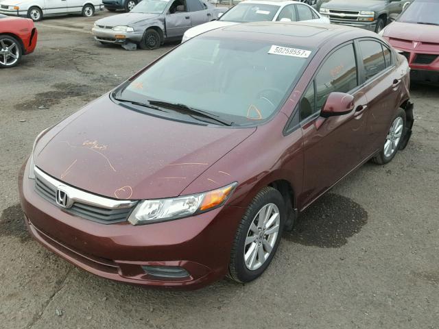 JHMFB2F8XCS003265 - 2012 HONDA CIVIC EX 红色 照片 2