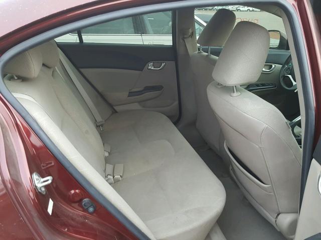 JHMFB2F8XCS003265 - 2012 HONDA CIVIC EX 红色 照片 6