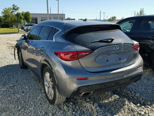 SJKCH5CP3HA028244 - 2017 INFINITI QX30 BASE GRAY photo 3