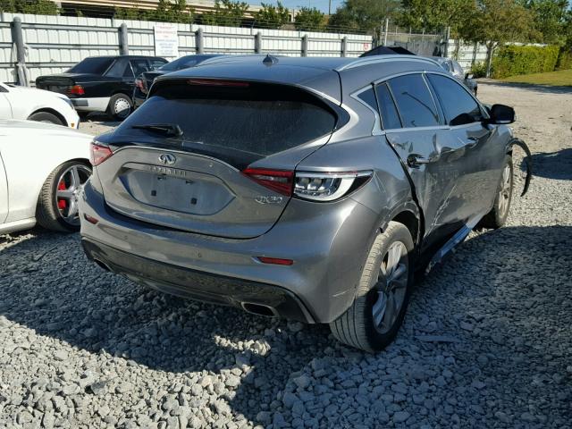 SJKCH5CP3HA028244 - 2017 INFINITI QX30 BASE GRAY photo 4