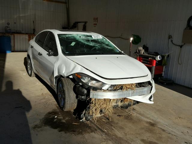 1C3CDFCB8ED697343 - 2014 DODGE DART LIMIT WHITE photo 1