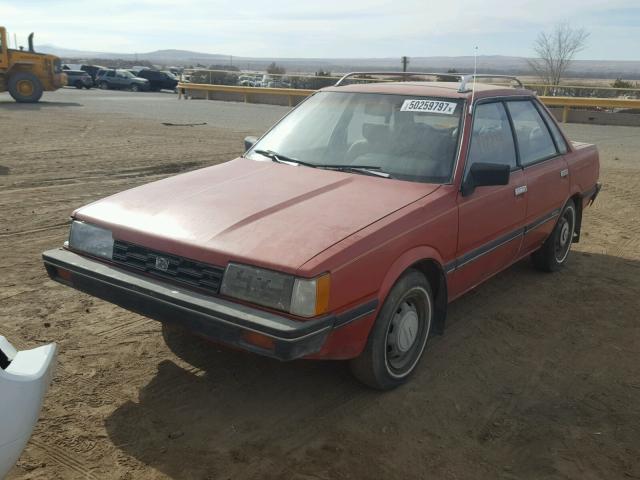 JF1AC43B2FB220839 - 1985 SUBARU GL RED photo 2