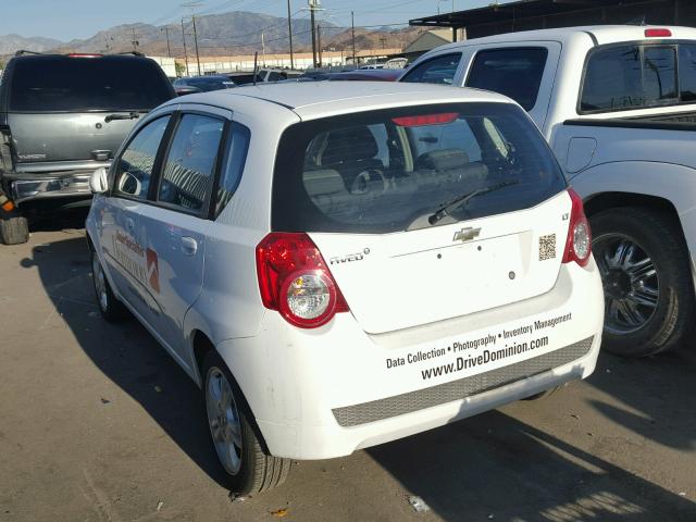 KL1TD6DEXBB241492 - 2011 CHEVROLET AVEO LS WHITE photo 3