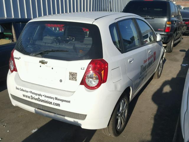 KL1TD6DEXBB241492 - 2011 CHEVROLET AVEO LS WHITE photo 4
