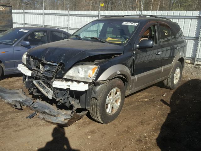 KNDJD733065507905 - 2006 KIA SORENTO EX BLACK photo 2