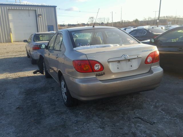 1NXBR32E64Z211612 - 2004 TOYOTA COROLLA CE GOLD photo 3