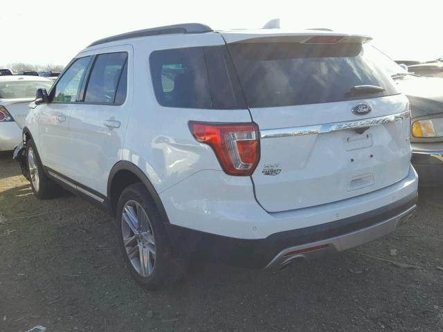 1FM5K8D85GGC95155 - 2016 FORD EXPLORER X WHITE photo 3